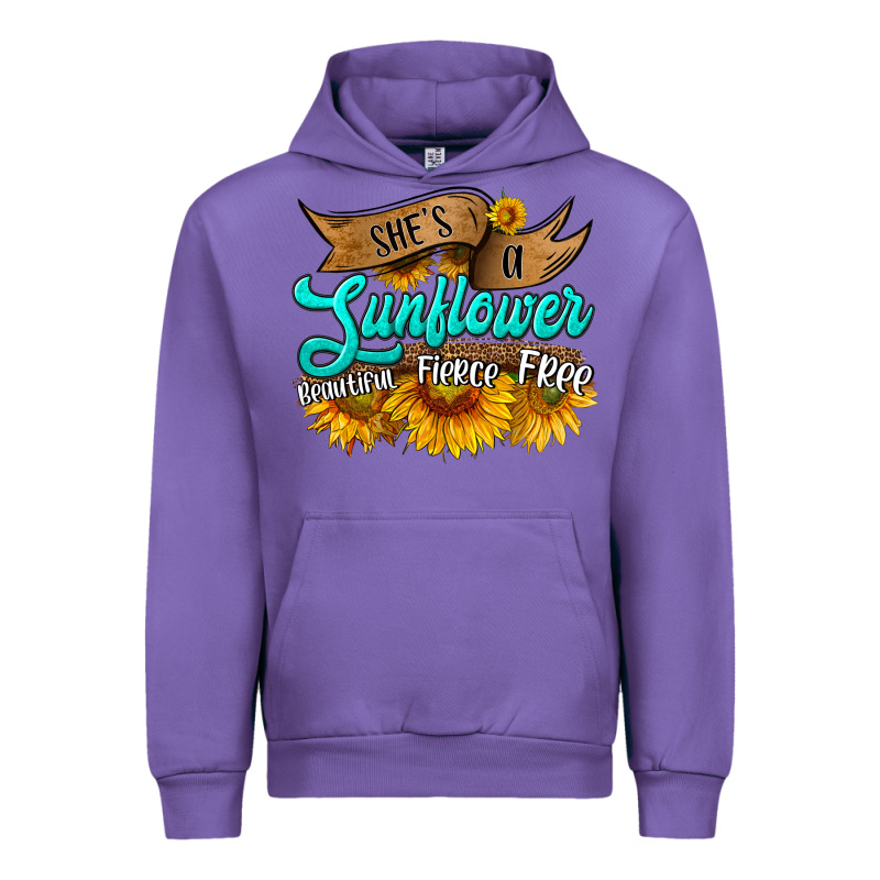 She's A Sunflower Beautiful Fierce Free Urban Hoodie by HRA Design Shop | Teevron