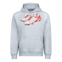 Heather Grey red cleats fa element Urban Hoodie - FaDigitalArtStudio