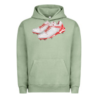 Pigment Oil Green red cleats fa element Urban Hoodie - FaDigitalArtStudio