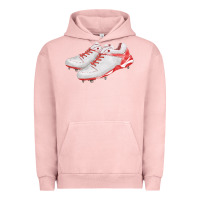 Pigment Salmon red cleats fa element Urban Hoodie - FaDigitalArtStudio