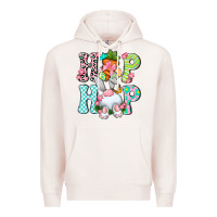 Pale Pink Hip hop Happy Easter Premium Hoodie - Neo Western
