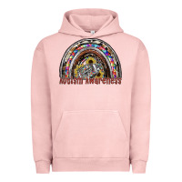 Pigment Salmon autism avareness football Urban Hoodie - SublimationCraftShop