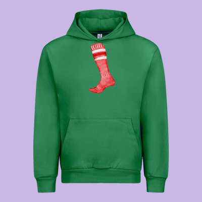Red Sock Fa Element Urban Hoodie Designed By Fadigitalartstudio