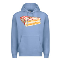 Colony Blue white christmas cake Premium Hoodie - FaDigitalArtStudio