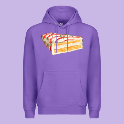 White Christmas Cake Premium Hoodie Designed By Fadigitalartstudio
