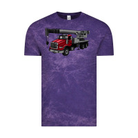 Cloud Purple crane truck Vintage Tee - Artiststas
