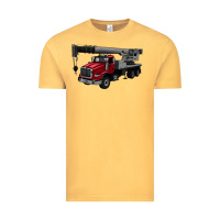 Vintage Mustard crane truck Vintage Tee - Artiststas