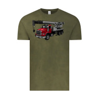 Vintage Olive crane truck Vintage Tee - Artiststas