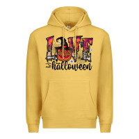 Antique Gold love halloween Premium Hoodie - CowhideDigitalArt