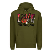 Army Green love halloween Premium Hoodie - CowhideDigitalArt