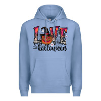 Colony Blue love halloween Premium Hoodie - CowhideDigitalArt
