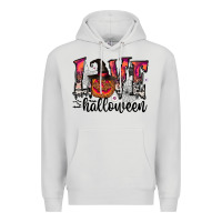 Dove Grey love halloween Premium Hoodie - CowhideDigitalArt