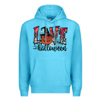 Ocean Blue love halloween Premium Hoodie - CowhideDigitalArt