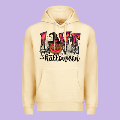 Love Halloween Premium Hoodie Designed By Cowhidedigitalart
