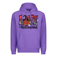 Purple love halloween Premium Hoodie - CowhideDigitalArt