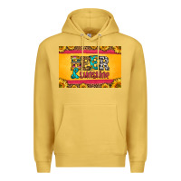 Antique Gold beer and sunshine skinny metal can holder Premium Hoodie - HRA Design Shop