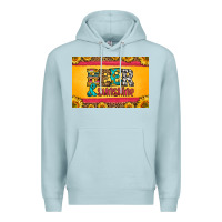 Blue Mist beer and sunshine skinny metal can holder Premium Hoodie - HRA Design Shop