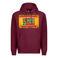 Burgundy beer and sunshine skinny metal can holder Premium Hoodie - HRA Design Shop