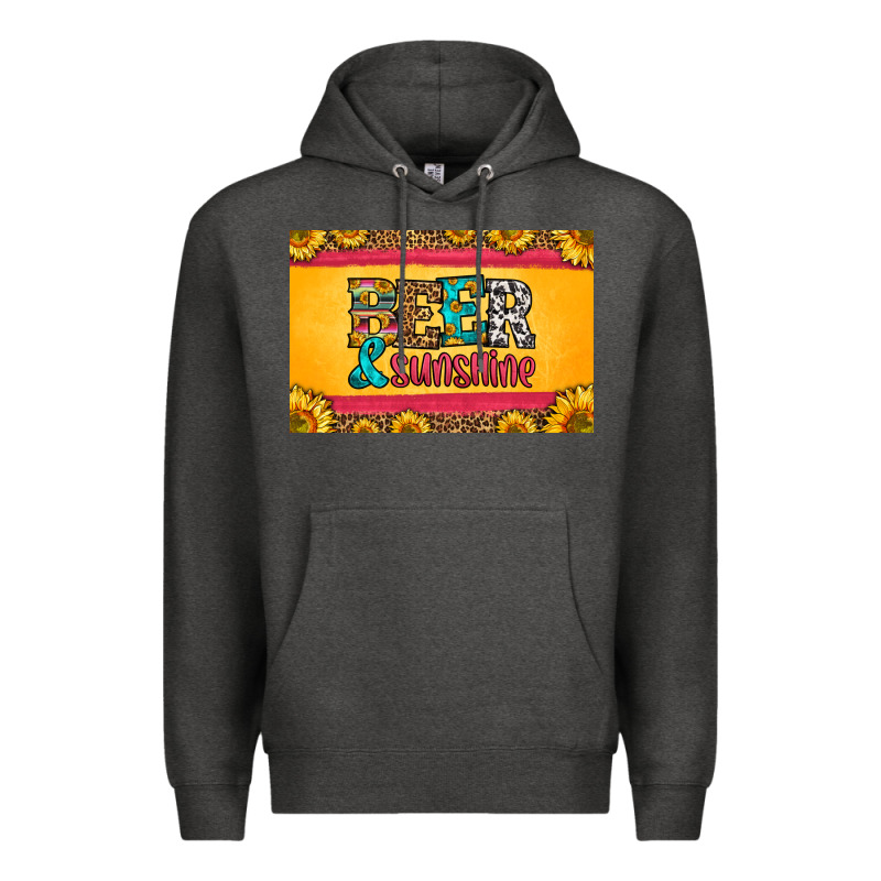 Beer And Sunshine Skinny Metal Can Holder Premium Hoodie by HRA Design Shop | Teevron