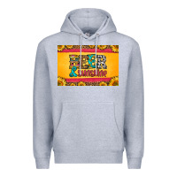 Heather Grey beer and sunshine skinny metal can holder Premium Hoodie - HRA Design Shop