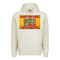 Oatmeal Heather beer and sunshine skinny metal can holder Premium Hoodie - HRA Design Shop