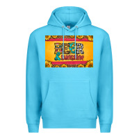 Ocean Blue beer and sunshine skinny metal can holder Premium Hoodie - HRA Design Shop