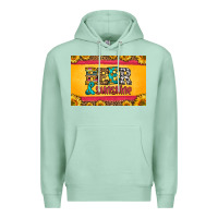 Seafoam beer and sunshine skinny metal can holder Premium Hoodie - HRA Design Shop