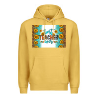 Antique Gold best teacher ever skinny metal can holder Premium Hoodie - HRA Design Shop