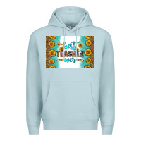 Blue Mist best teacher ever skinny metal can holder Premium Hoodie - HRA Design Shop