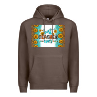 Coffee best teacher ever skinny metal can holder Premium Hoodie - HRA Design Shop