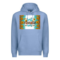 Colony Blue best teacher ever skinny metal can holder Premium Hoodie - HRA Design Shop