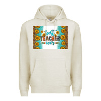 Oatmeal Heather best teacher ever skinny metal can holder Premium Hoodie - HRA Design Shop