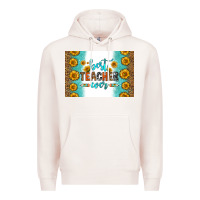 Pale Pink best teacher ever skinny metal can holder Premium Hoodie - HRA Design Shop