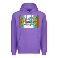 Purple best teacher ever skinny metal can holder Premium Hoodie - HRA Design Shop