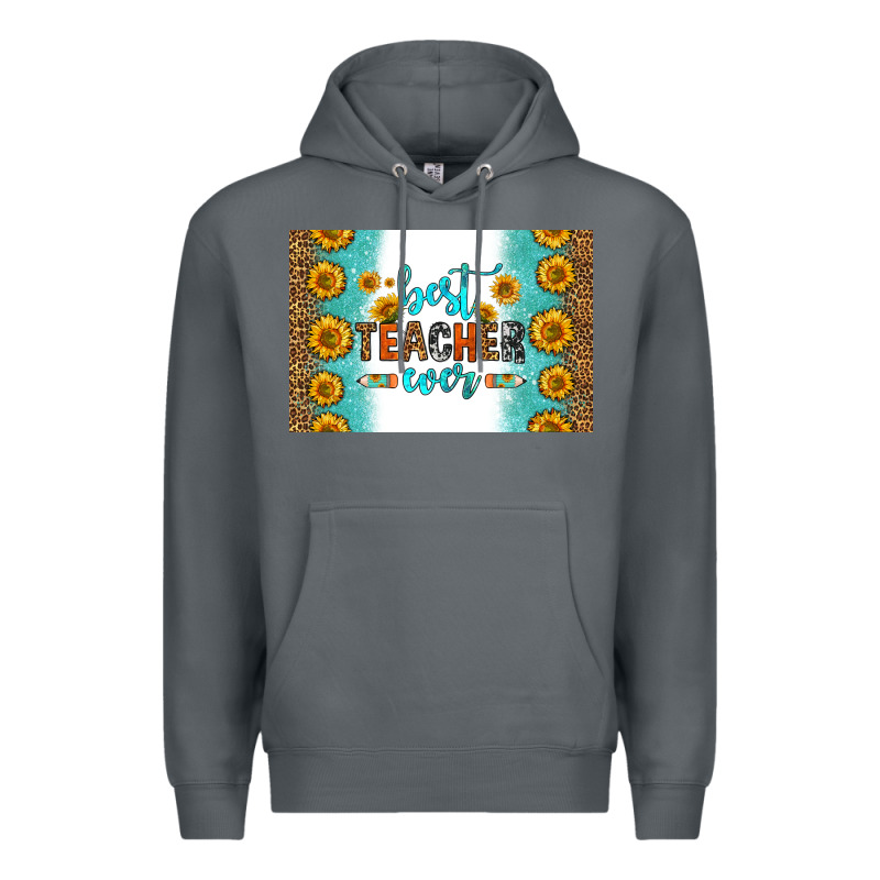 Best Teacher Ever Skinny Metal Can Holder Premium Hoodie by HRA Design Shop | Teevron