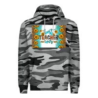 Slate Camo best teacher ever skinny metal can holder Premium Hoodie - HRA Design Shop