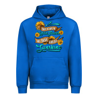 Cobalt she was a wild flower in love with the sunshine Urban Hoodie - HRA Design Shop