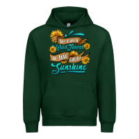 Forest Green she was a wild flower in love with the sunshine Urban Hoodie - HRA Design Shop