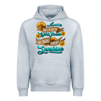 Heather Grey she was a wild flower in love with the sunshine Urban Hoodie - HRA Design Shop