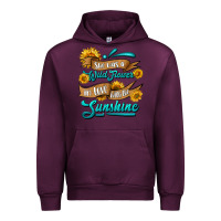 Mauve Wine she was a wild flower in love with the sunshine Urban Hoodie - HRA Design Shop