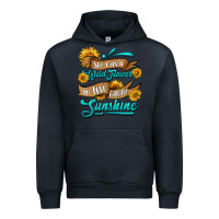 Navy she was a wild flower in love with the sunshine Urban Hoodie - HRA Design Shop