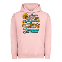 Pigment Salmon she was a wild flower in love with the sunshine Urban Hoodie - HRA Design Shop