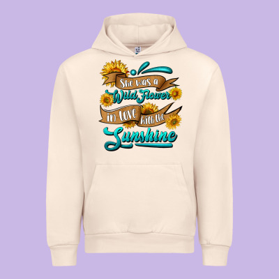 She Was A Wild Flower In Love With The Sunshine Urban Hoodie Designed By Hra Design Shop
