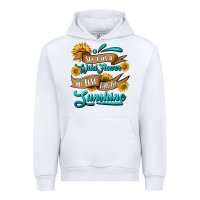 White she was a wild flower in love with the sunshine Urban Hoodie - HRA Design Shop