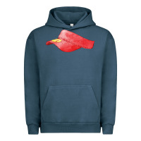 Pigment Midnight Navy red softball visor fa element Urban Hoodie - FaDigitalArtStudio