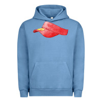 Pigment Pebble Blue red softball visor fa element Urban Hoodie - FaDigitalArtStudio