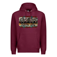 Burgundy cowboy take me away Premium Hoodie - SublimationCraftShop
