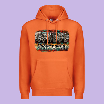 Cowboy Take Me Away Premium Hoodie Designed By Sublimationcraftshop