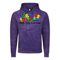 Cloud Purple peace love  cure Vintage Hoodie - AdoDesignShop