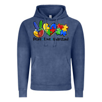 Vintage Denim peace love  cure Vintage Hoodie - AdoDesignShop